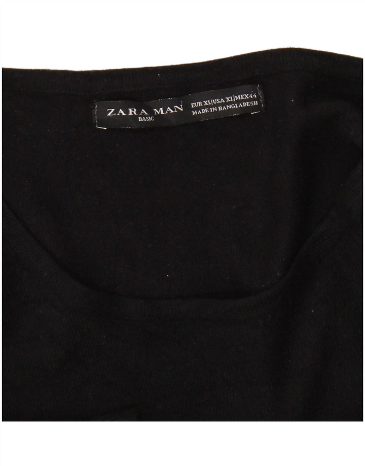 Maglione maglione girocollo da uomo Zara XL nero