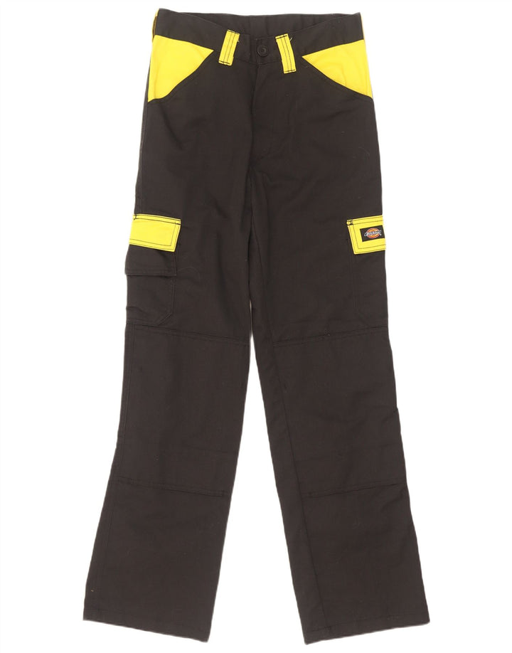 Pantaloni cargo dritti da uomo Dickies W26 L31 poliestere color block nero