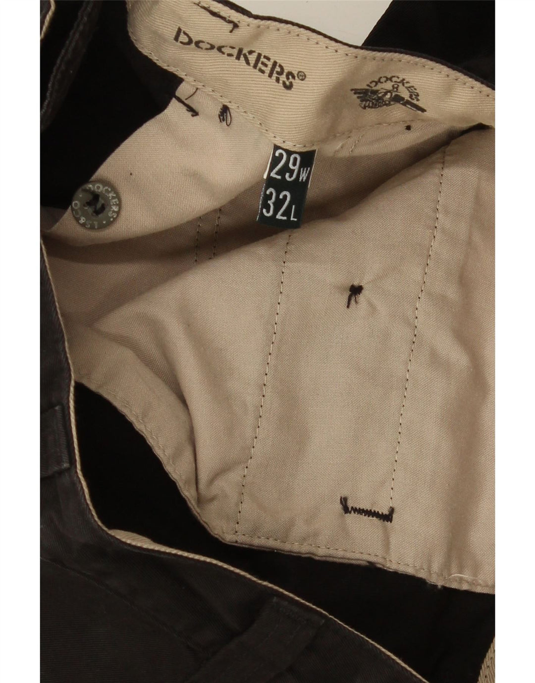 Pantaloni chino dritti da uomo Dockers W29 L32 neri