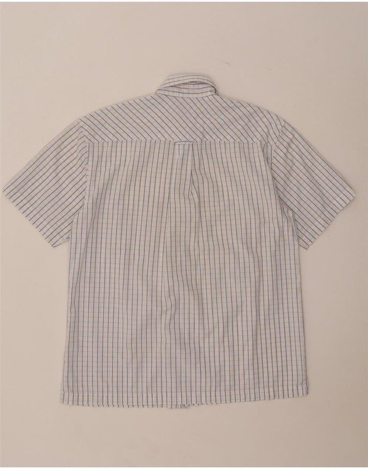 Camicia a maniche corte da uomo Ben Sherman in cotone a quadri blu medio