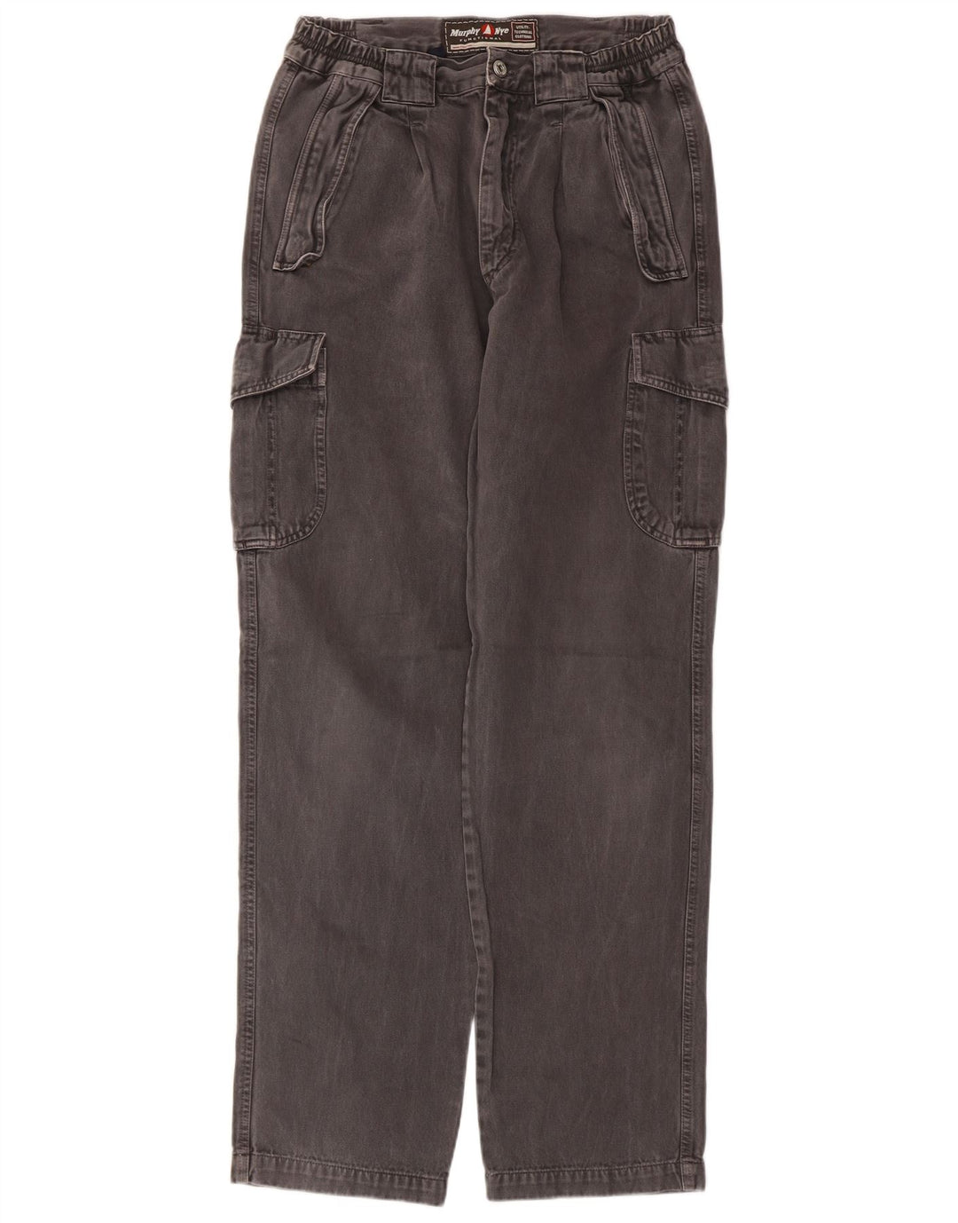 Pantaloni cargo da uomo Murphy & Nye W31 L33 in cotone grigio