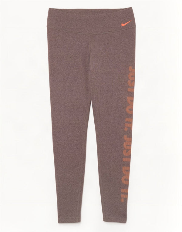 Leggings grafici Nike Dri Fit da donna UK 18 XL Grigi