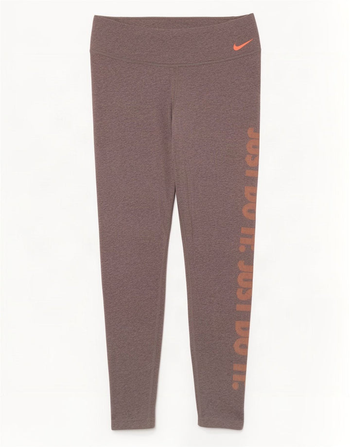 Leggings grafici Nike Dri Fit da donna UK 18 XL Grigi