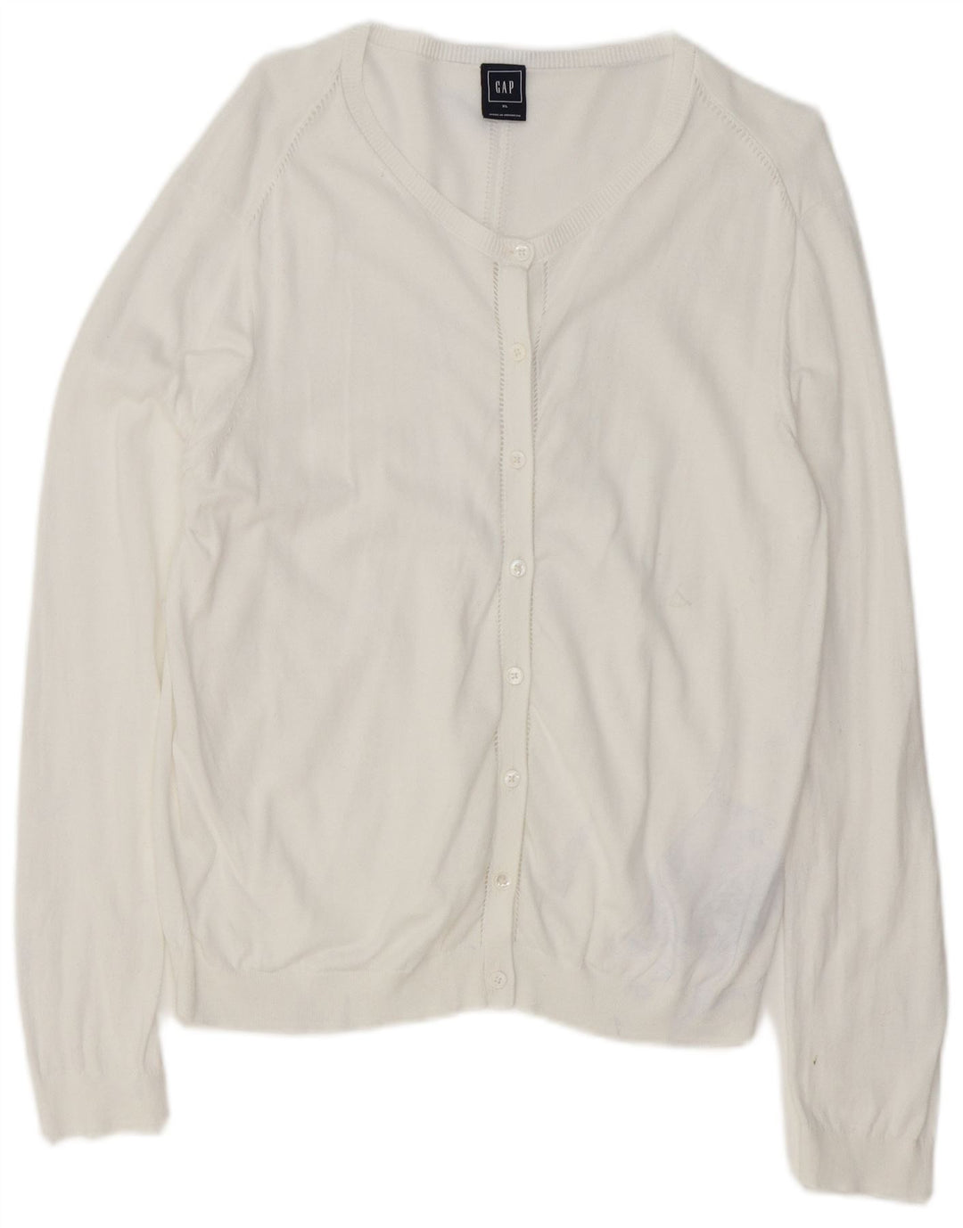Maglione cardigan da donna Gap UK 18 XL cotone bianco