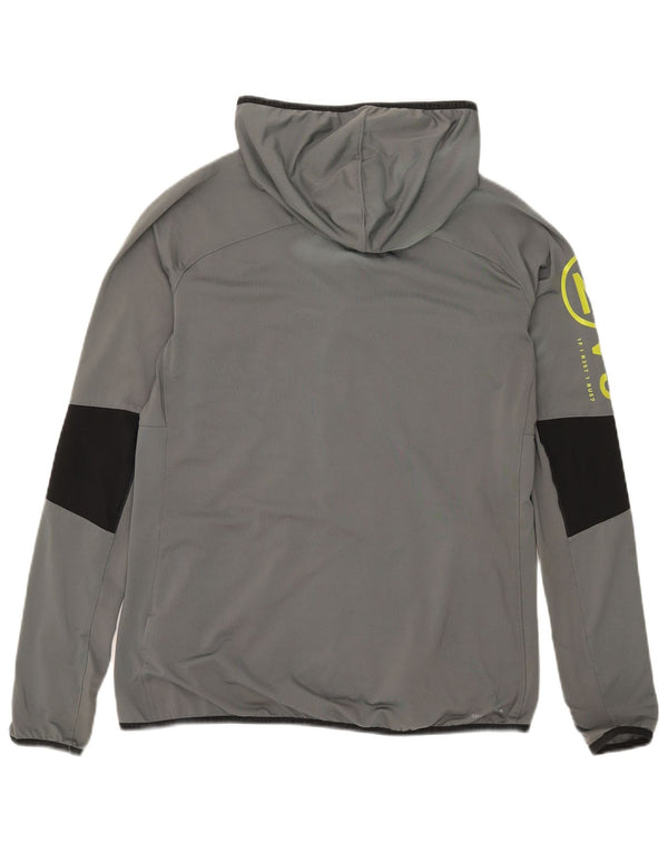 Giacca da ginnastica Reebok da donna con grafica UK 16/18 Large Grigio Colourblock