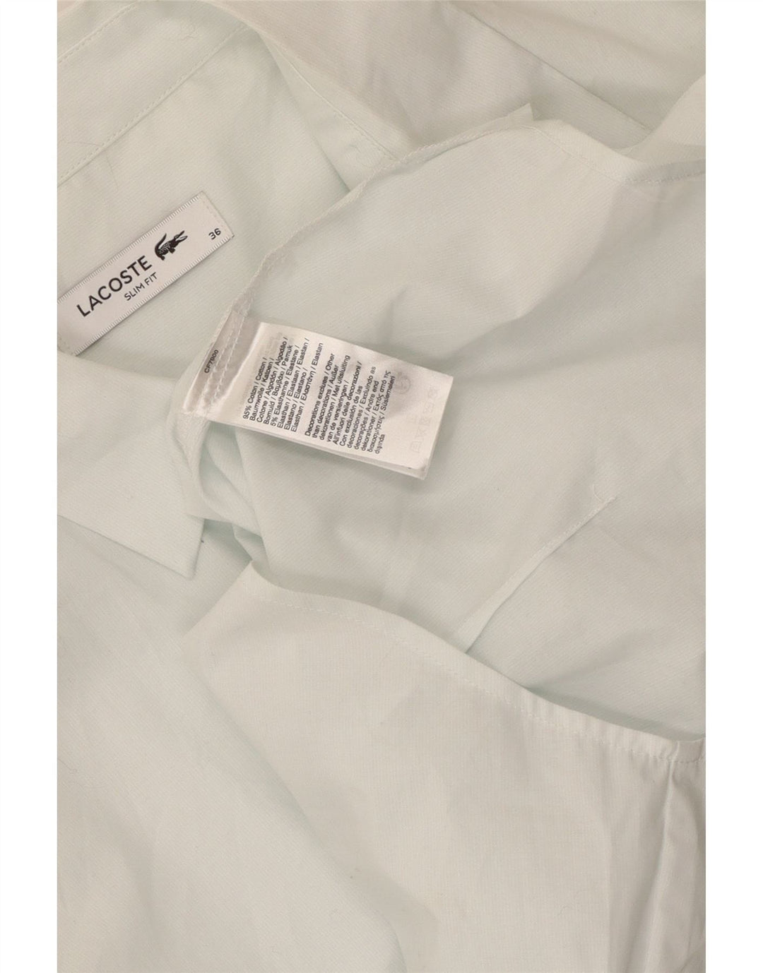 Camicia slim fit da donna Lacoste taglia 36 piccola in cotone verde