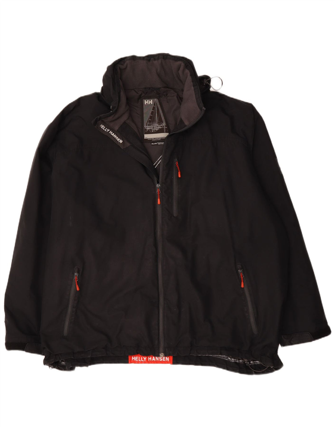 Giacca a vento grafica da uomo Helly Hansen UK 46 3XL poliestere nero