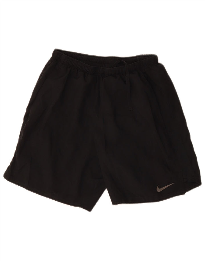 Pantaloncini sportivi NIKE da donna Dri Fit UK 8 piccoli in poliestere nero