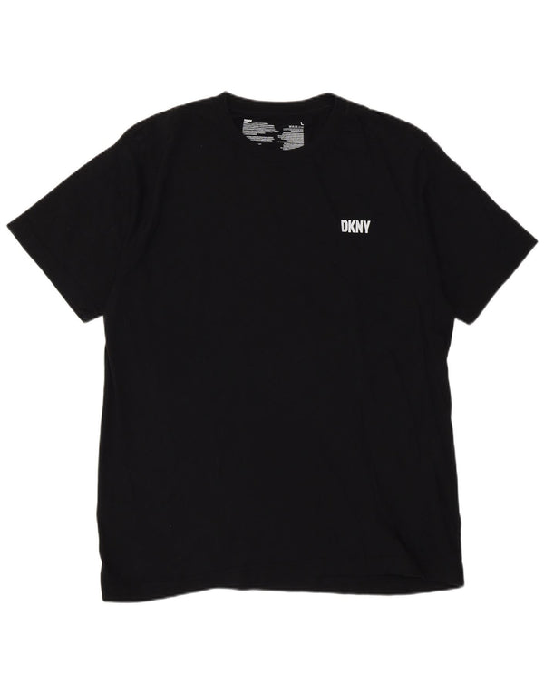 T-shirt da uomo Dkny Top grande in cotone nero