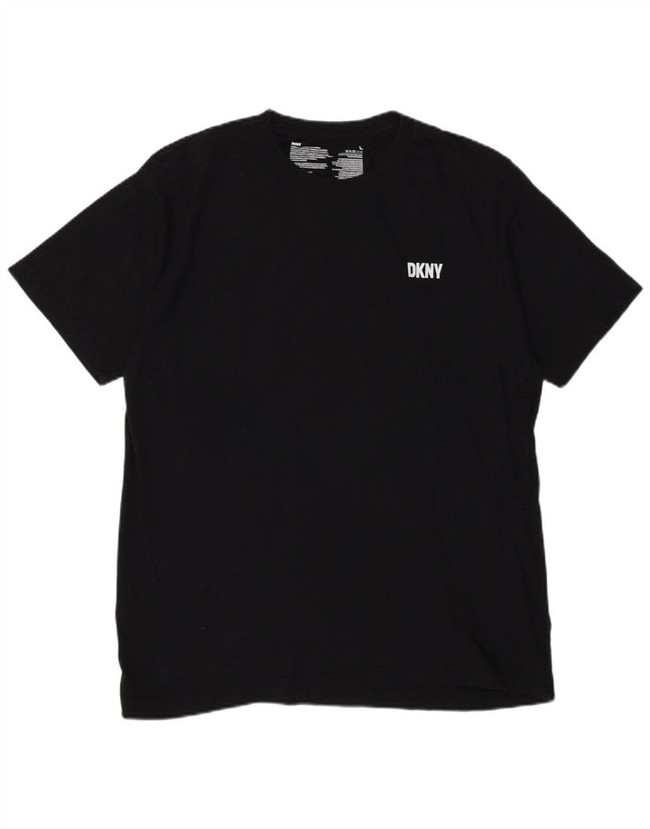 T-shirt da uomo Dkny Top grande in cotone nero