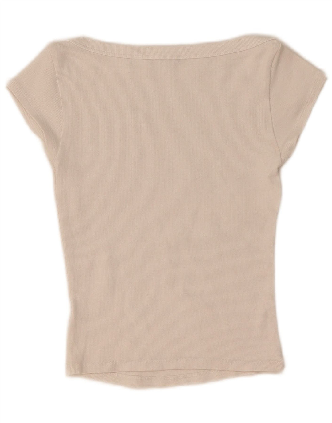 T-shirt corta da donna Zara UK 12 bianca media