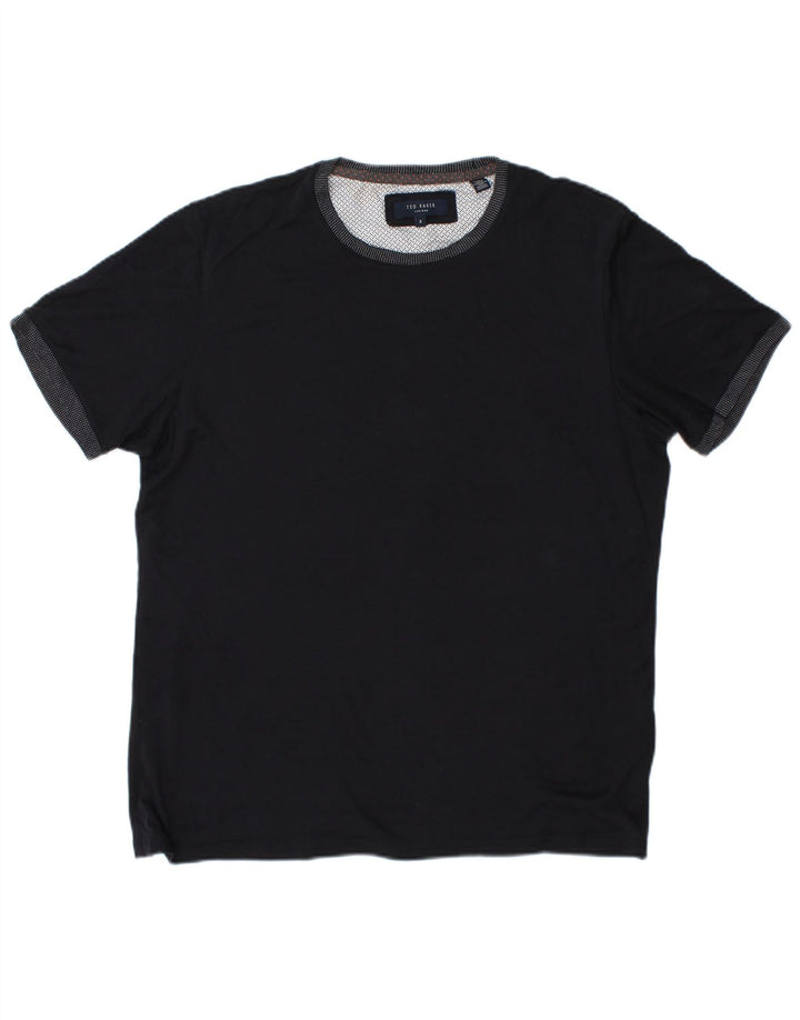 T-shirt da uomo TED BAKER taglia 3 media cotone blu navy