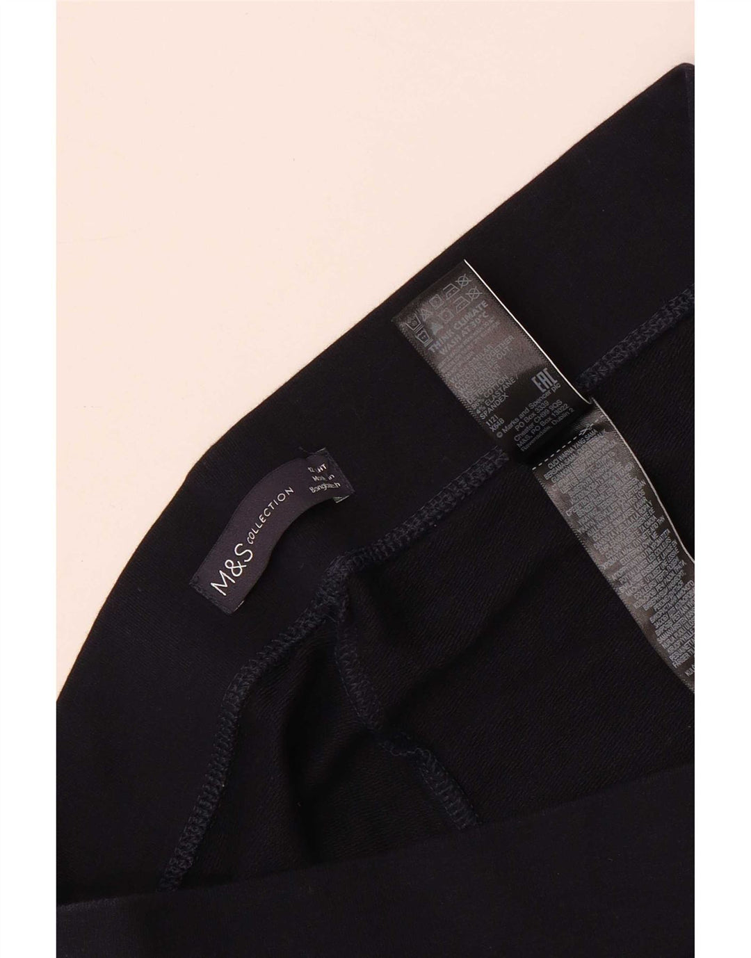 Pantaloni da tuta da donna Marks & Spencer UK 12 cotone blu navy medio
