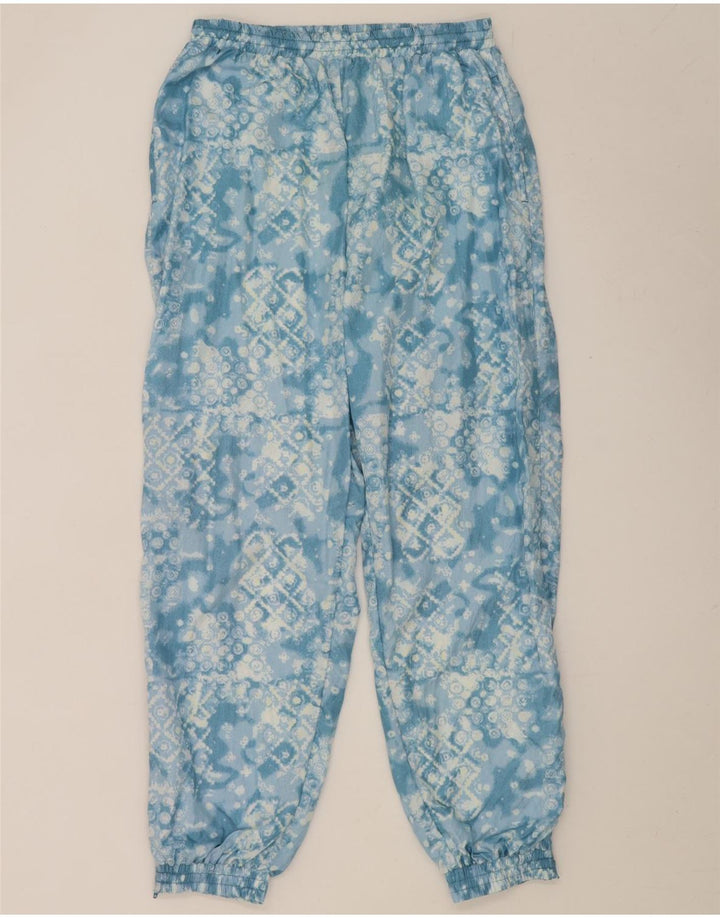 Tuta intera da uomo vintage grande nylon geometrico blu