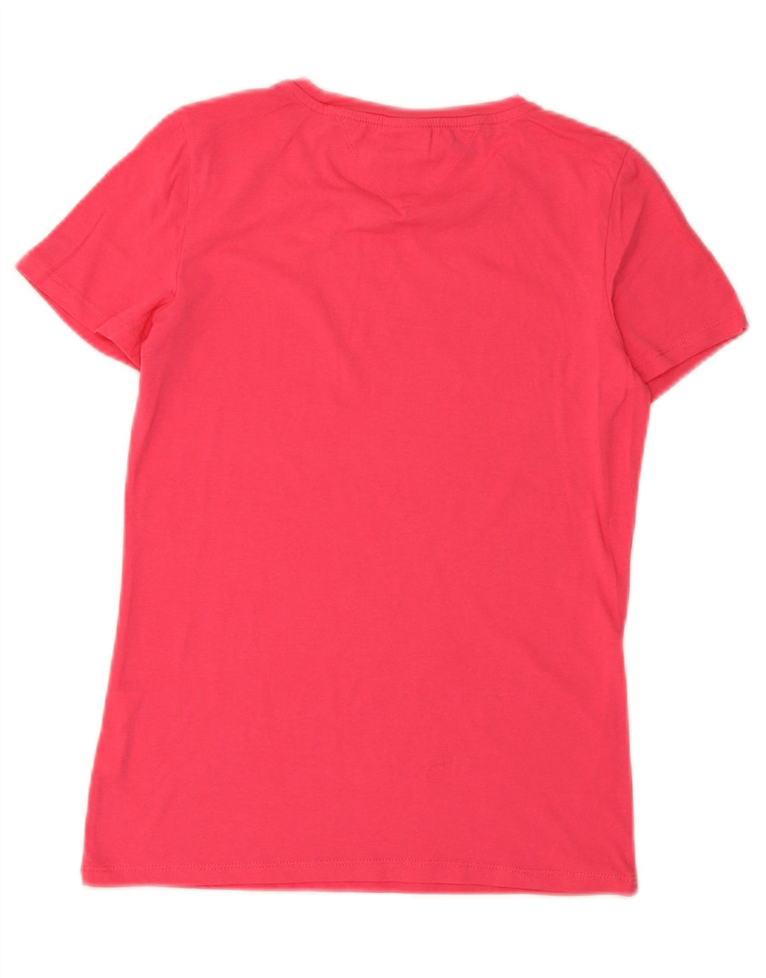 TOMMY HILFIGER Womens Graphic T-Shirt Top UK 12 Medium Pink Vintage Tommy Hilfiger and Second-Hand Tommy Hilfiger from Messina Hembry 