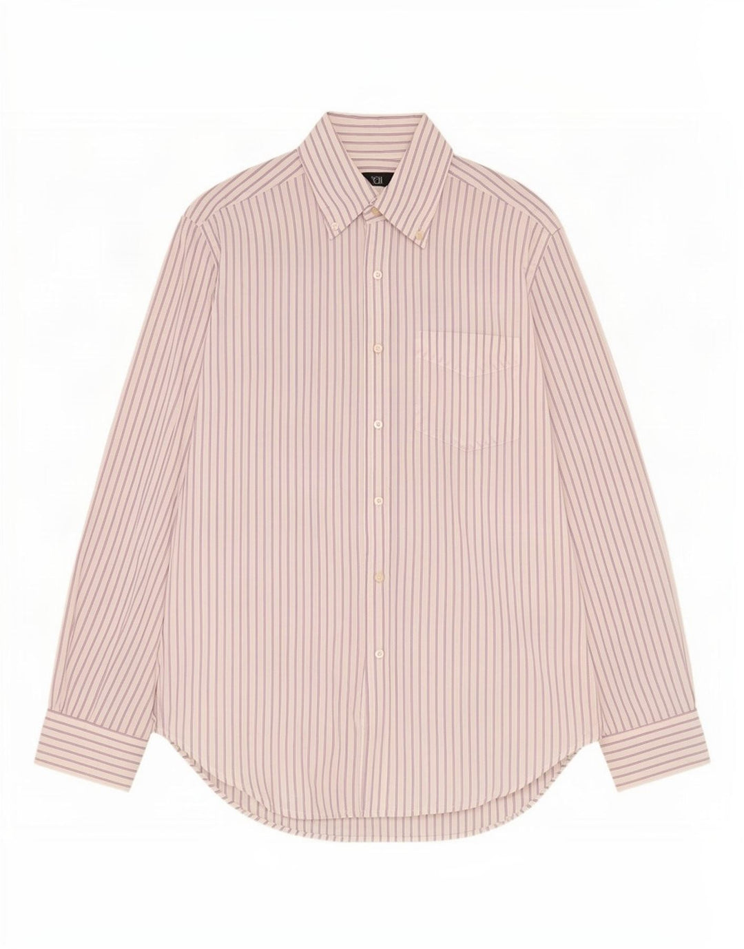 Camicia da uomo Dack's piccola in cotone a righe bianche