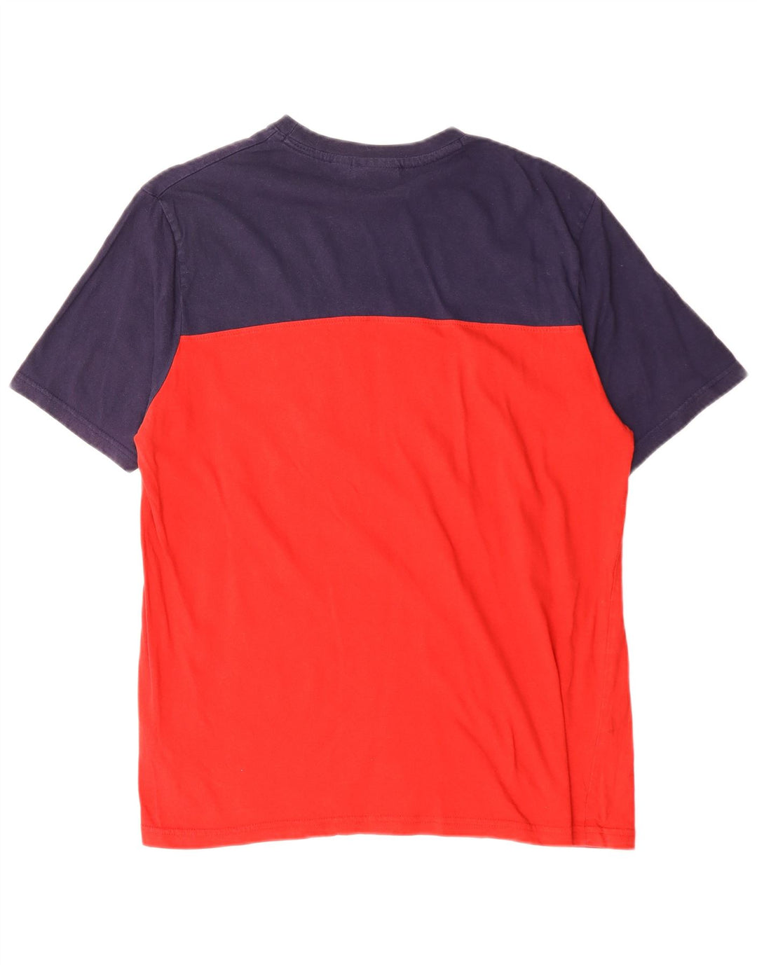 T-shirt grafica da uomo Fila Top in cotone color block rosso medio