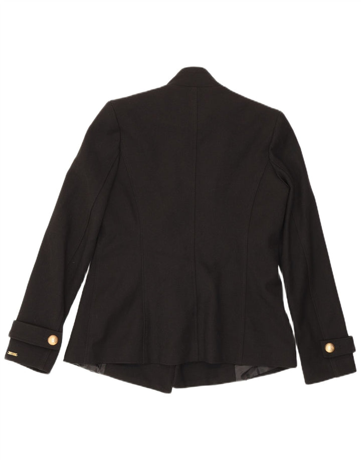 GUESS Womens Pea Coat UK 6 XS Black Polyester