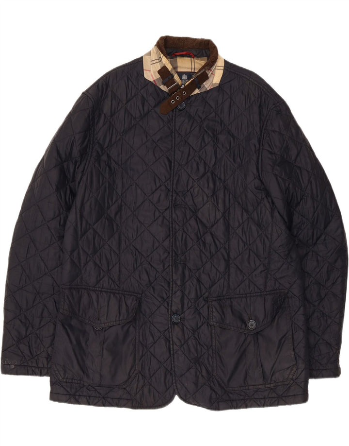 Giacca trapuntata da uomo Barbour UK 44 2XL Blu navy in poliammide