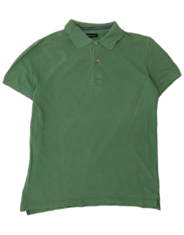 Polo da uomo Massimo Dutti verde medio