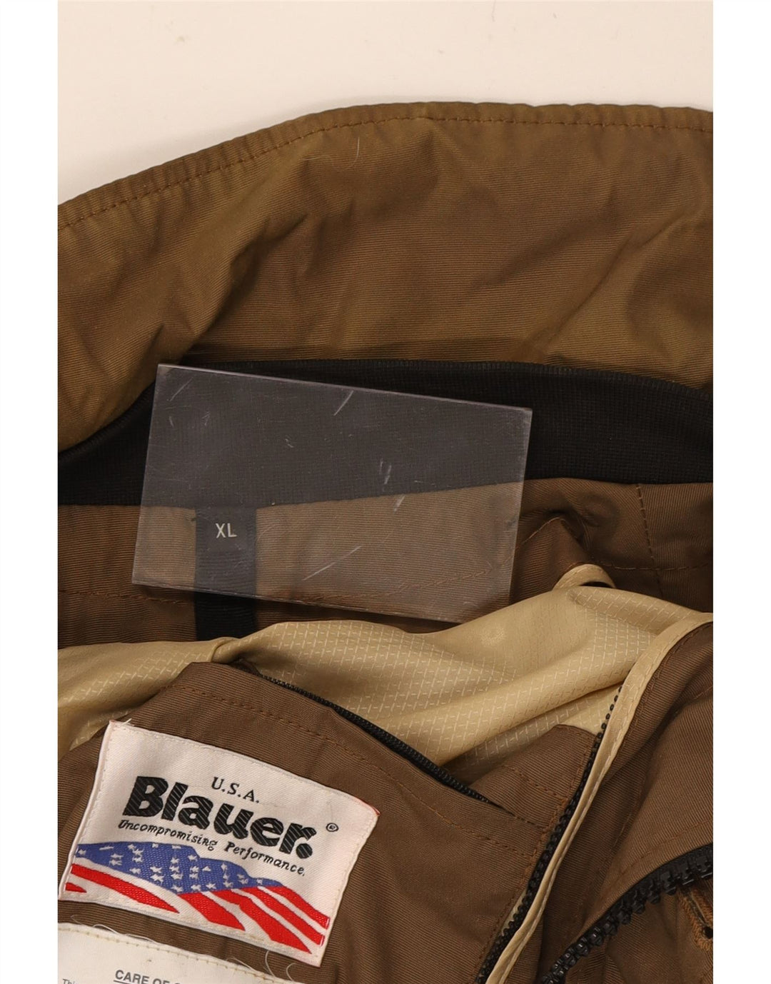 BLAUER Mens Military Jacket UK 42 XL Brown Polyamide Vintage Blauer and Second-Hand Blauer from Messina Hembry 