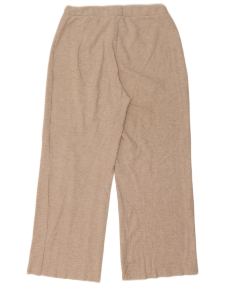 Pantaloni da tuta da donna Zara UK 14 Large Beige Poliestere