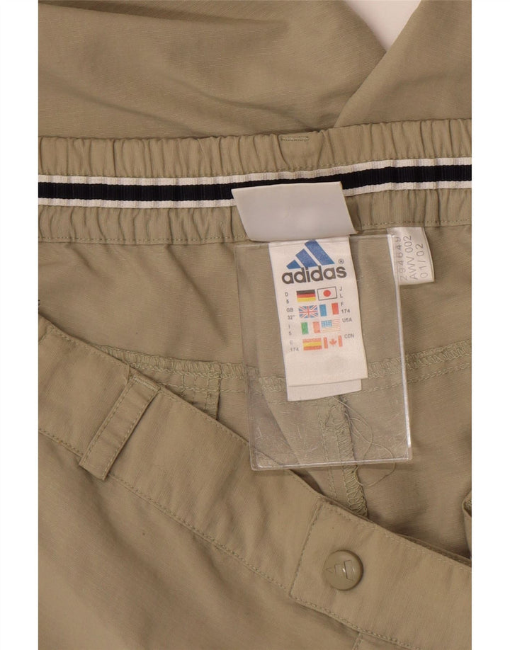 Pantaloni Capri da trekking da uomo Adidas W32 L20 kaki poliammide