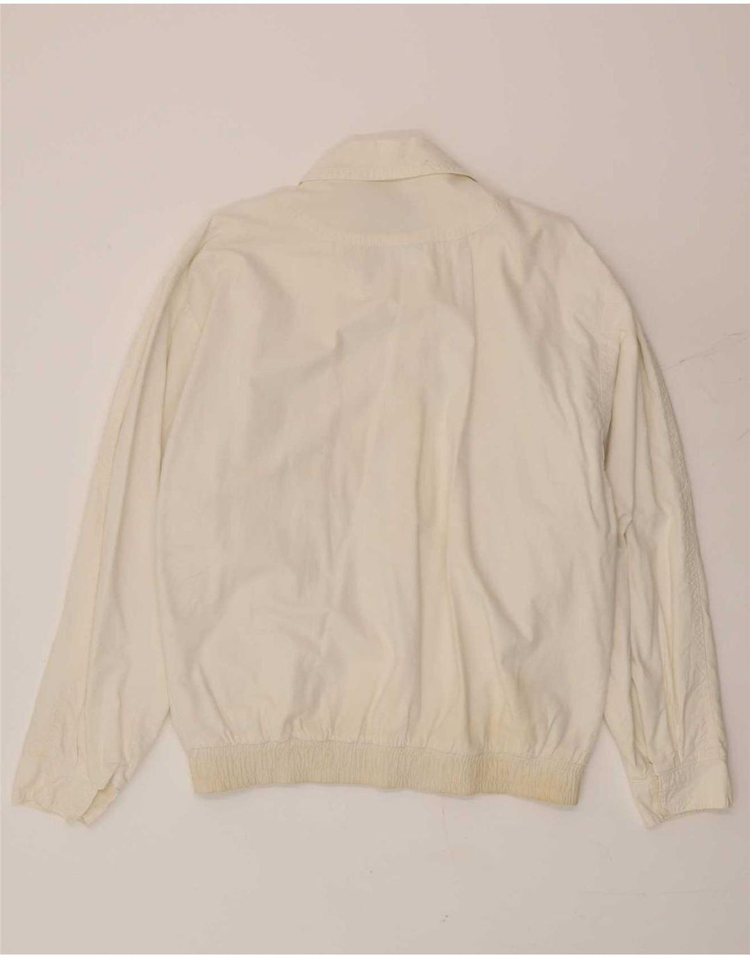 Giubbotto bomber vintage da uomo UK 36 piccolo bianco