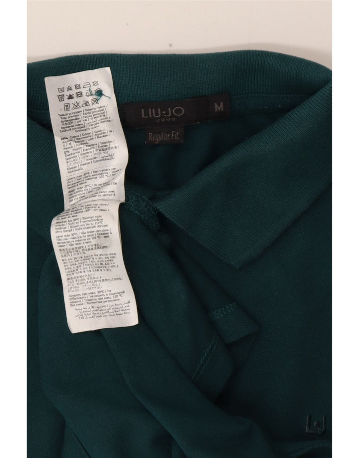 Polo da uomo Regular Fit LIU JO in cotone verde medio