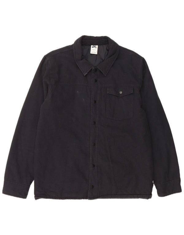 Giacca imbottita Nike Therma-Fit da uomo UK 38 cotone medio nero