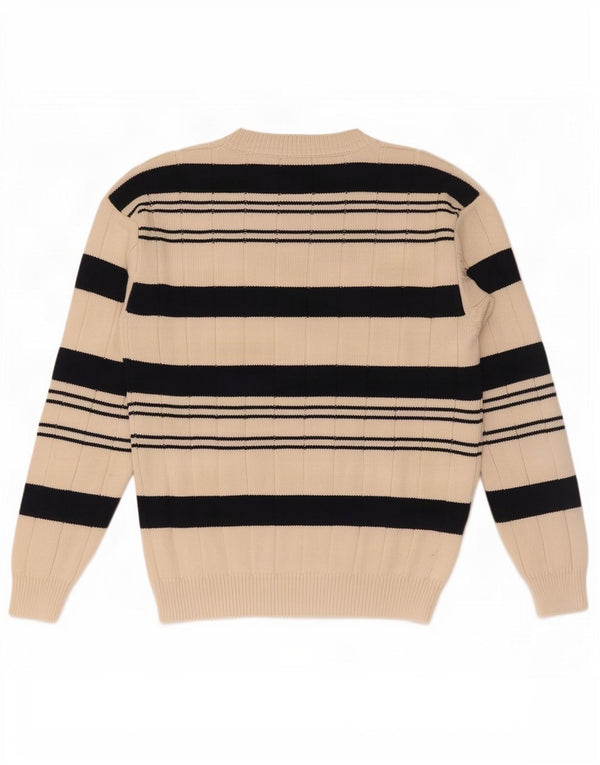 Marina Yachting Maglione girocollo da uomo a righe beige medio
