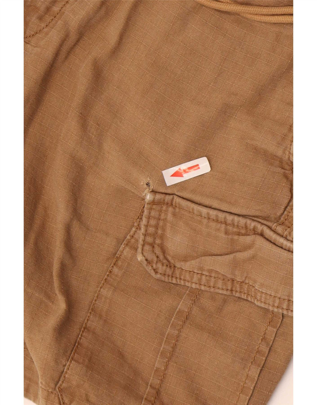 Pantaloncini cargo da uomo Abercrombie & Fitch medi W32 in lino marrone