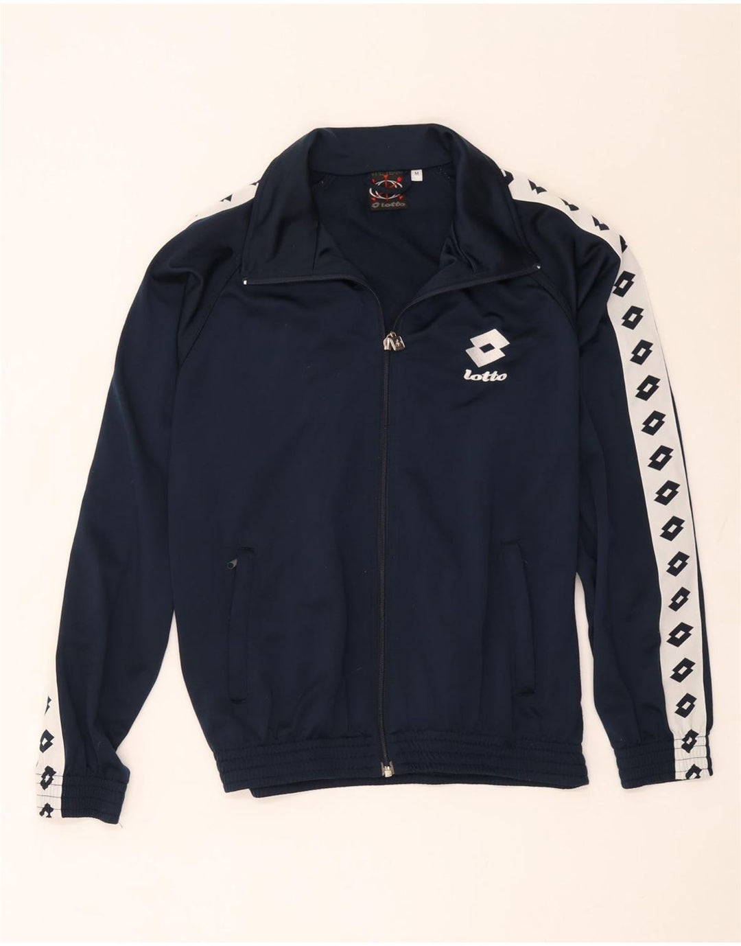 Giacca sportiva da uomo con grafica Lotto, colore blu navy medio
