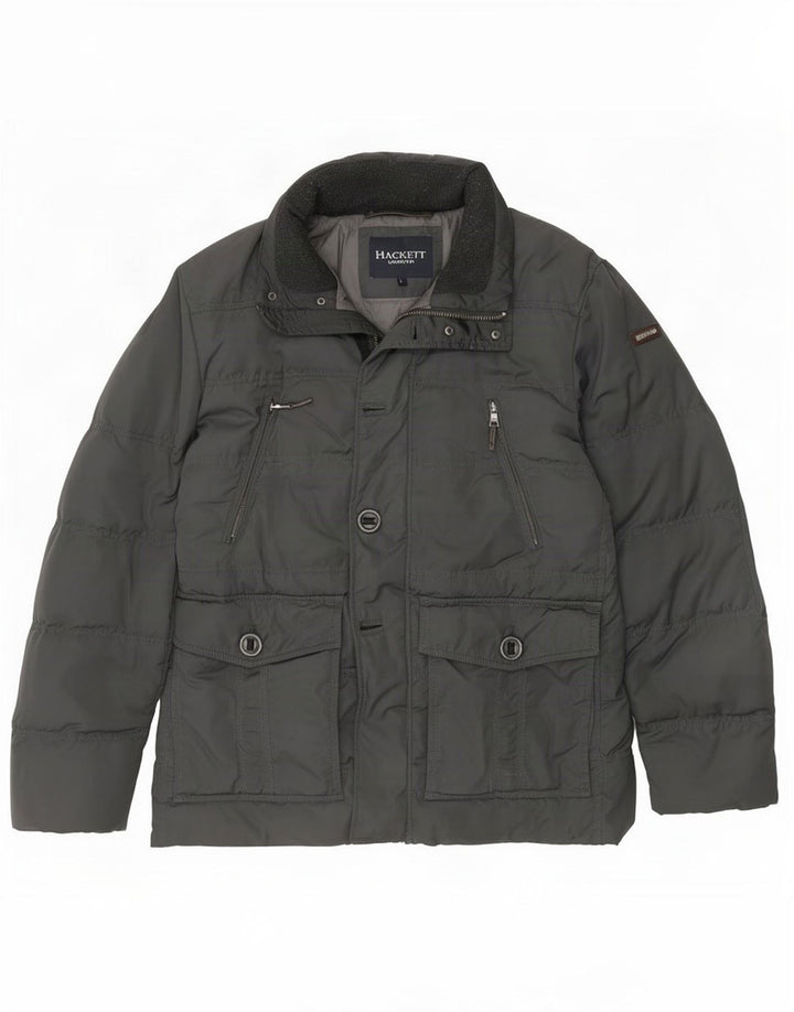 Giacca imbottita da uomo Hackett UK 40 grande poliestere grigio