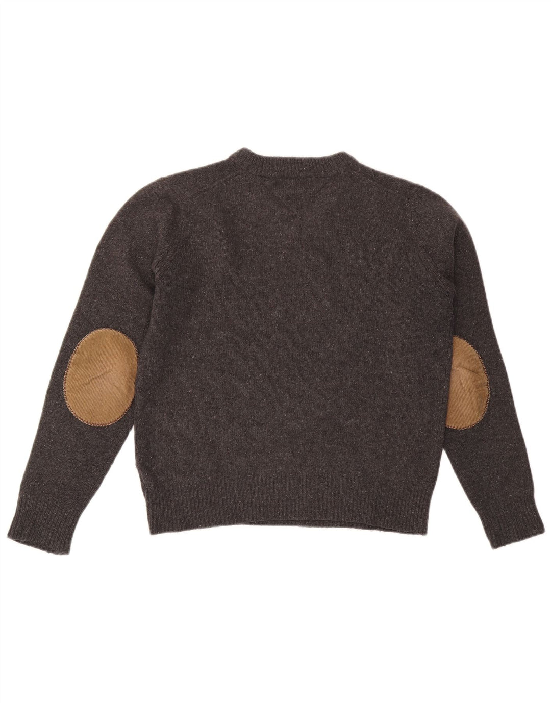 Maglione maglione con scollo a V da uomo Tommy Hilfiger Lana screziata grigio medio