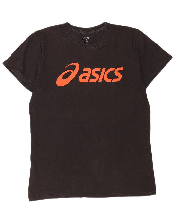 T-shirt grafica da uomo Asics, taglia grande, nera