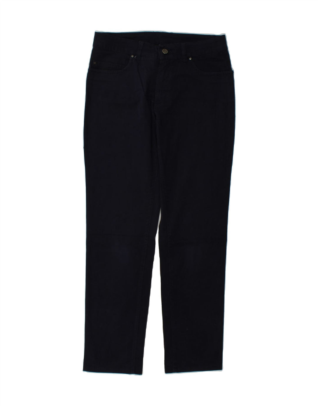 TRUSSARDI Womens Straight Jeans W30 L30 Navy Blue Cotton Vintage Trussardi and Second-Hand Trussardi from Messina Hembry 