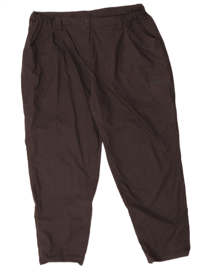 MOUNTAIN WAREHOUSE Pantaloni cargo affusolati da donna UK 22 3XL W42 L28 Nero