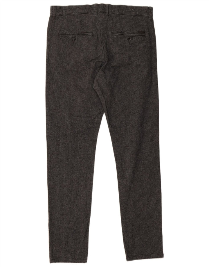 Pantaloni chino slim da uomo Jack & Jones W32 L32 viscosa spinata grigia