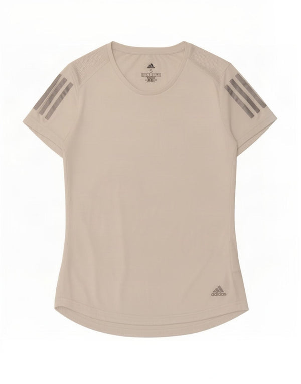 T-shirt Adidas Aeroready da donna Top UK 8/10 Small Poliestere bianco