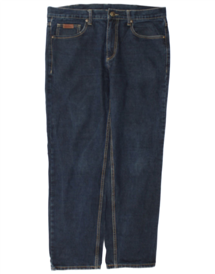 Jeans dritti da uomo Farah W36 L32 cotone blu navy