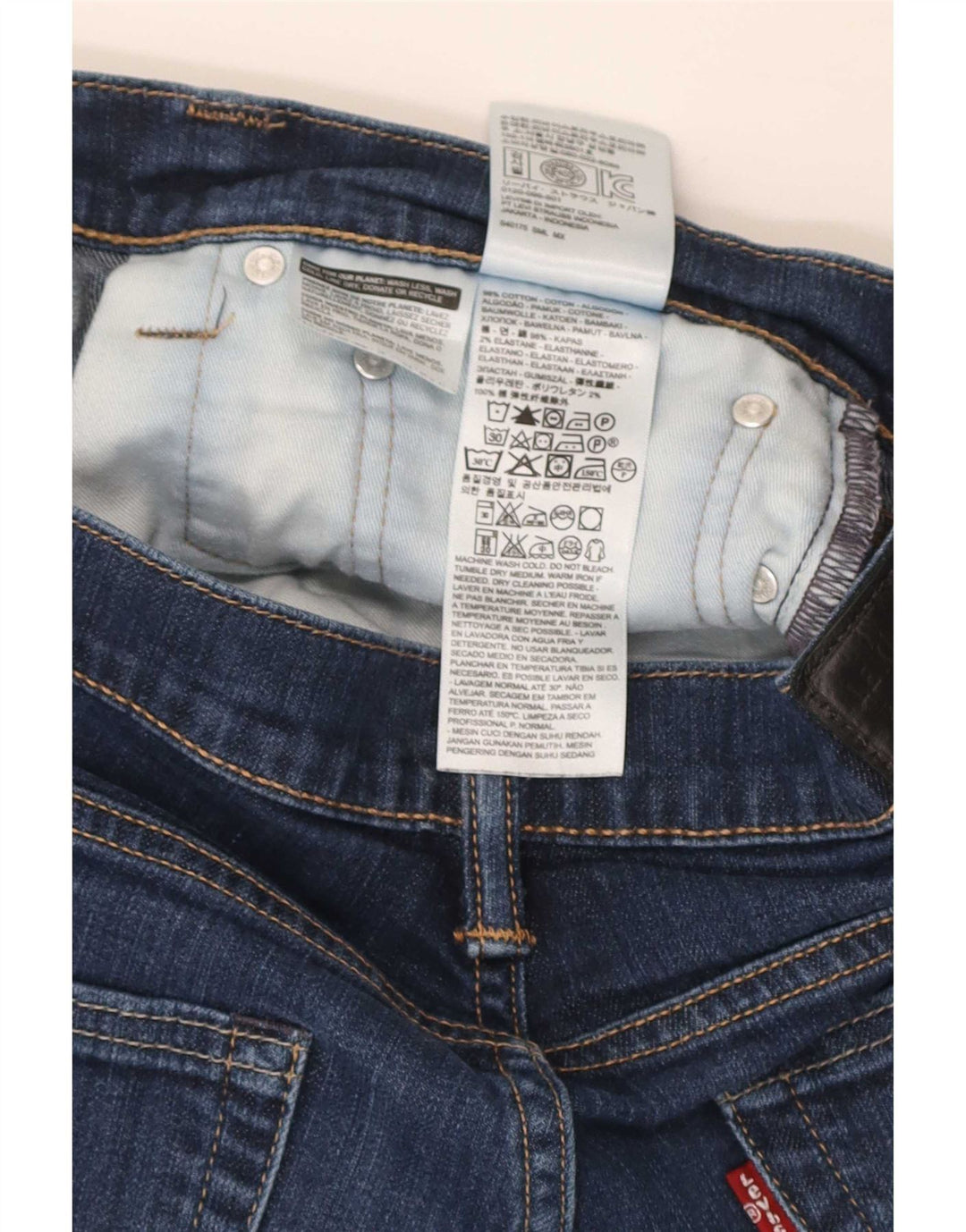 Jeans Levi's Uomo 511 Slim W34 L32 Cotone Blu Navy