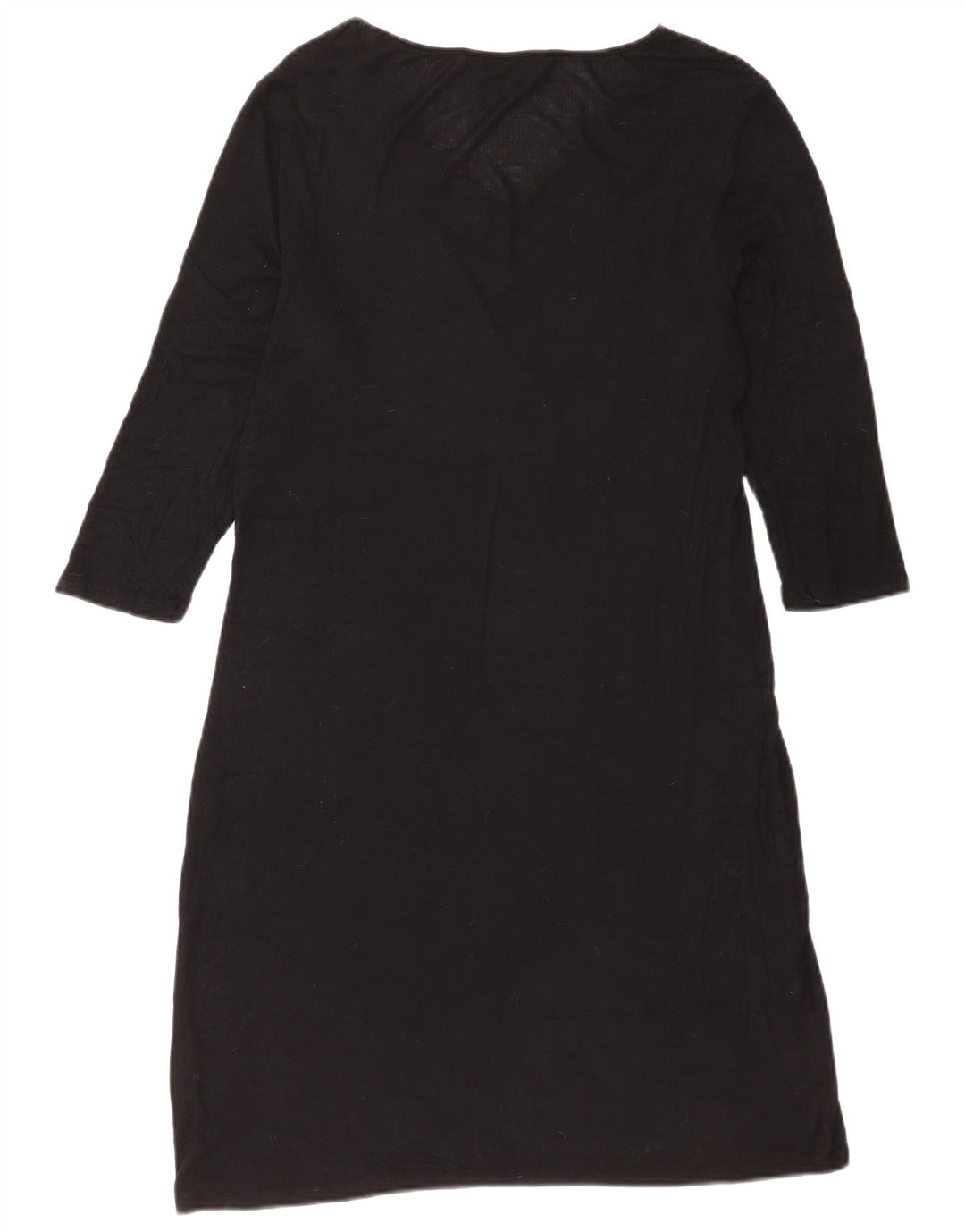 Abito a trapezio con maniche a 3/4 da donna Marks & Spencer UK 14 Large Black Modal