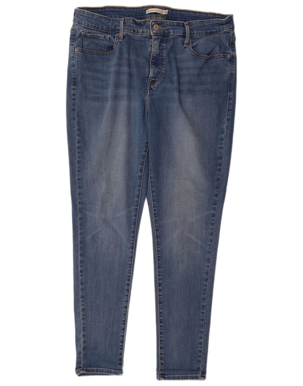 Levi's Donna 310 Shaping Super Skinny Jeans US 22 3XL W42 L29 Cotone Blu