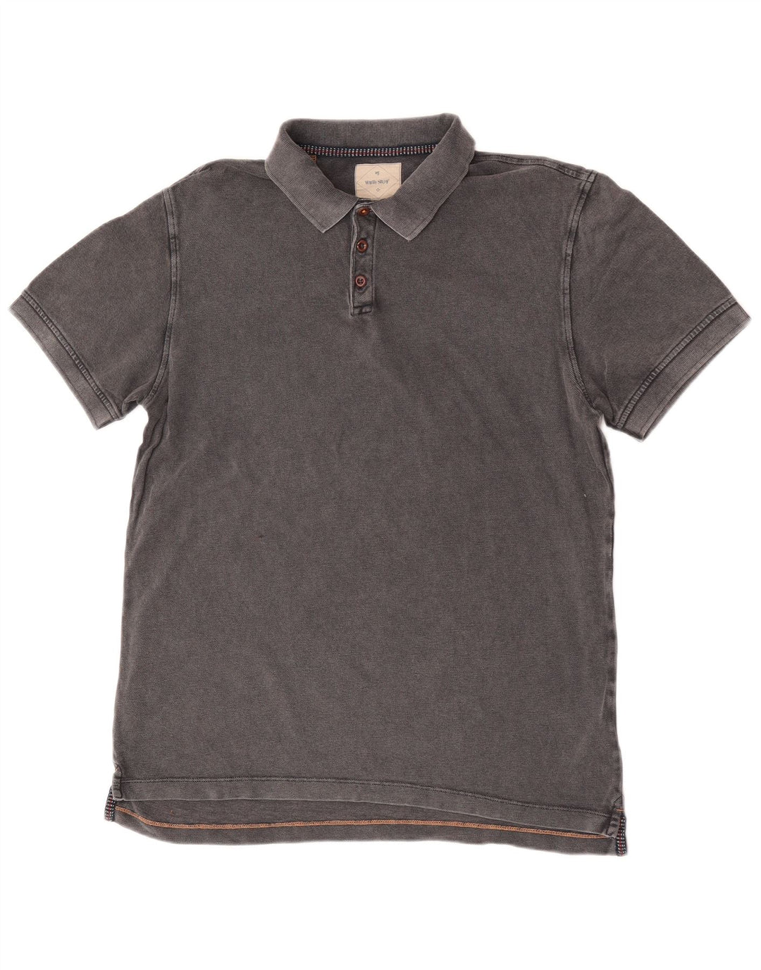 Polo da uomo White Stuff in cotone grigio medio