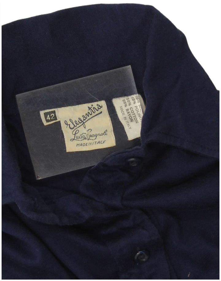Polo Donna Luisa Spagnoli IT 42 Medio Blu Navy Cotone