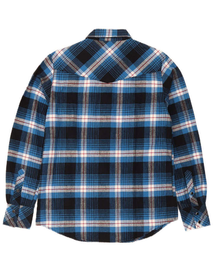 Camicia da uomo in flanella vestibilità regolare Payper, piccolo cotone scozzese blu
