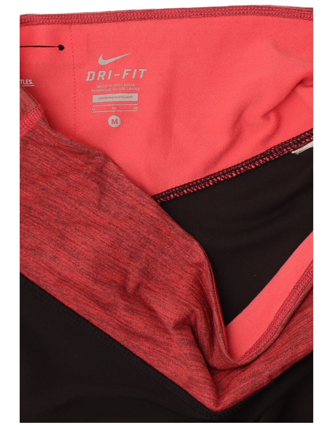 Leggings Nike Dri Fit Capri da donna UK 14 Medium Black Colourblock
