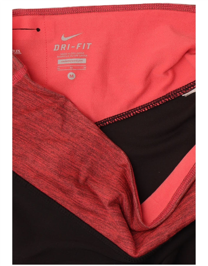 Leggings Nike Dri Fit Capri da donna UK 14 Medium Black Colourblock