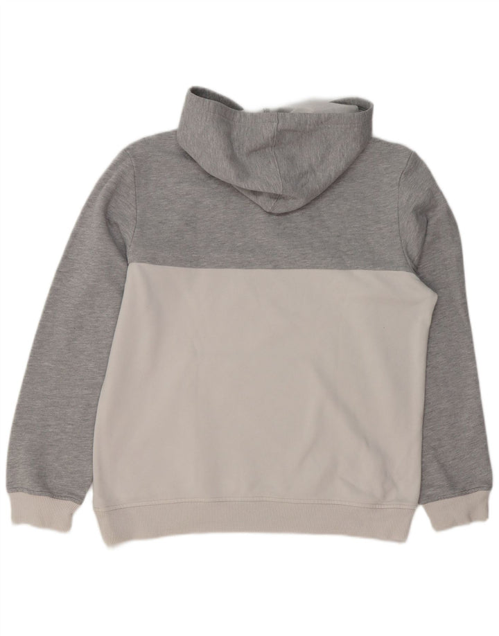 Maglione con cappuccio grafico da uomo ADIDAS in cotone color block grigio medio